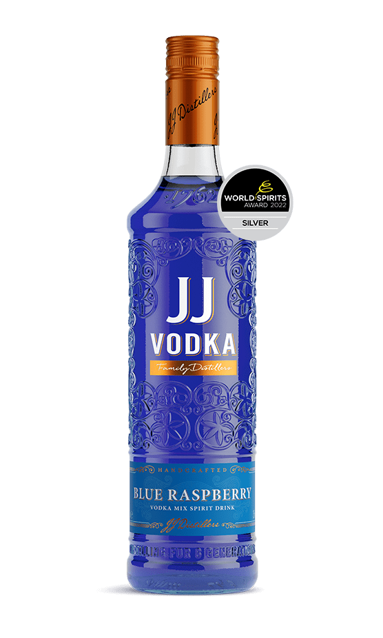 Award winning JJ Whitley Blue Raspberry Vodka